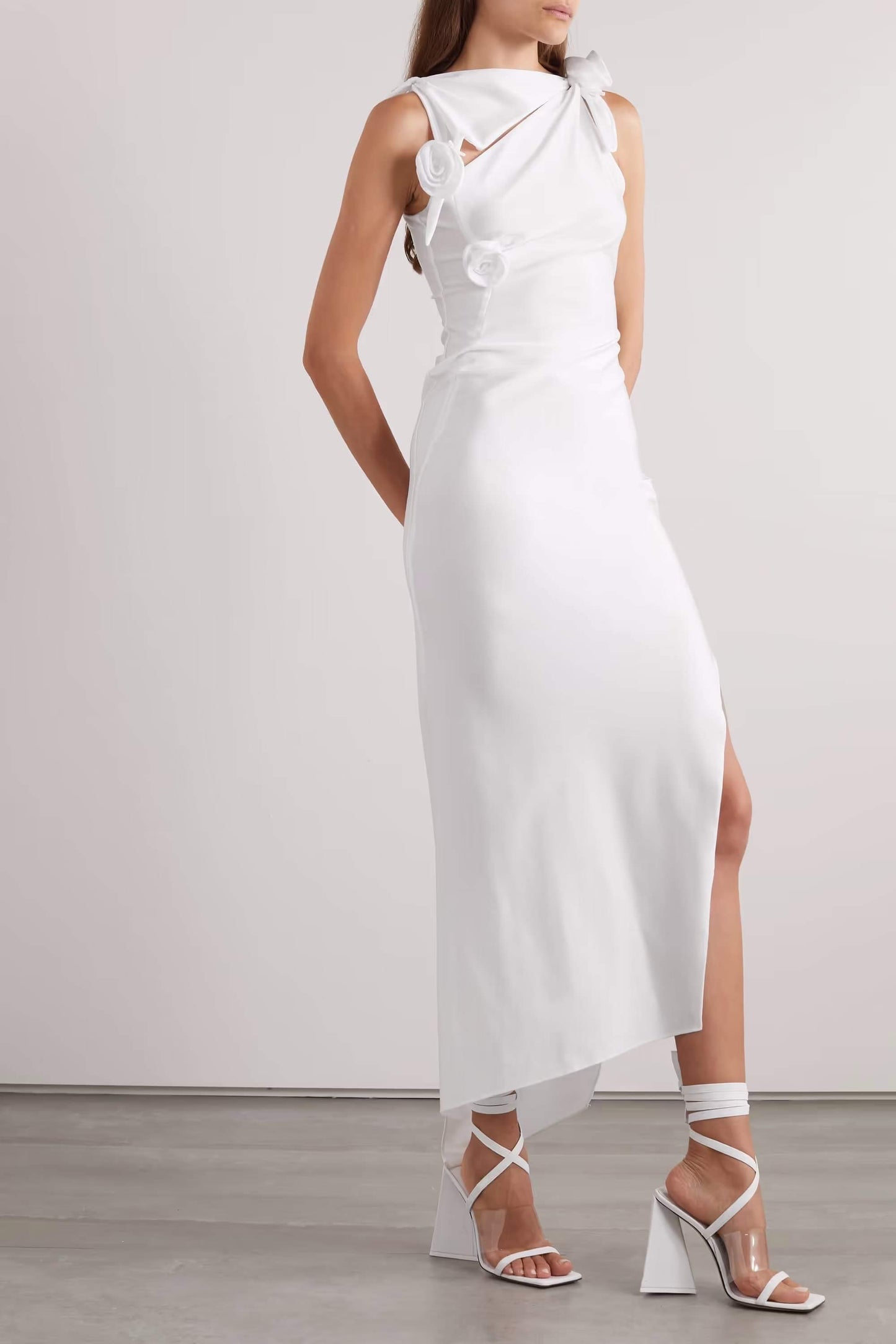 Coperni Asymmetric Flower Gown