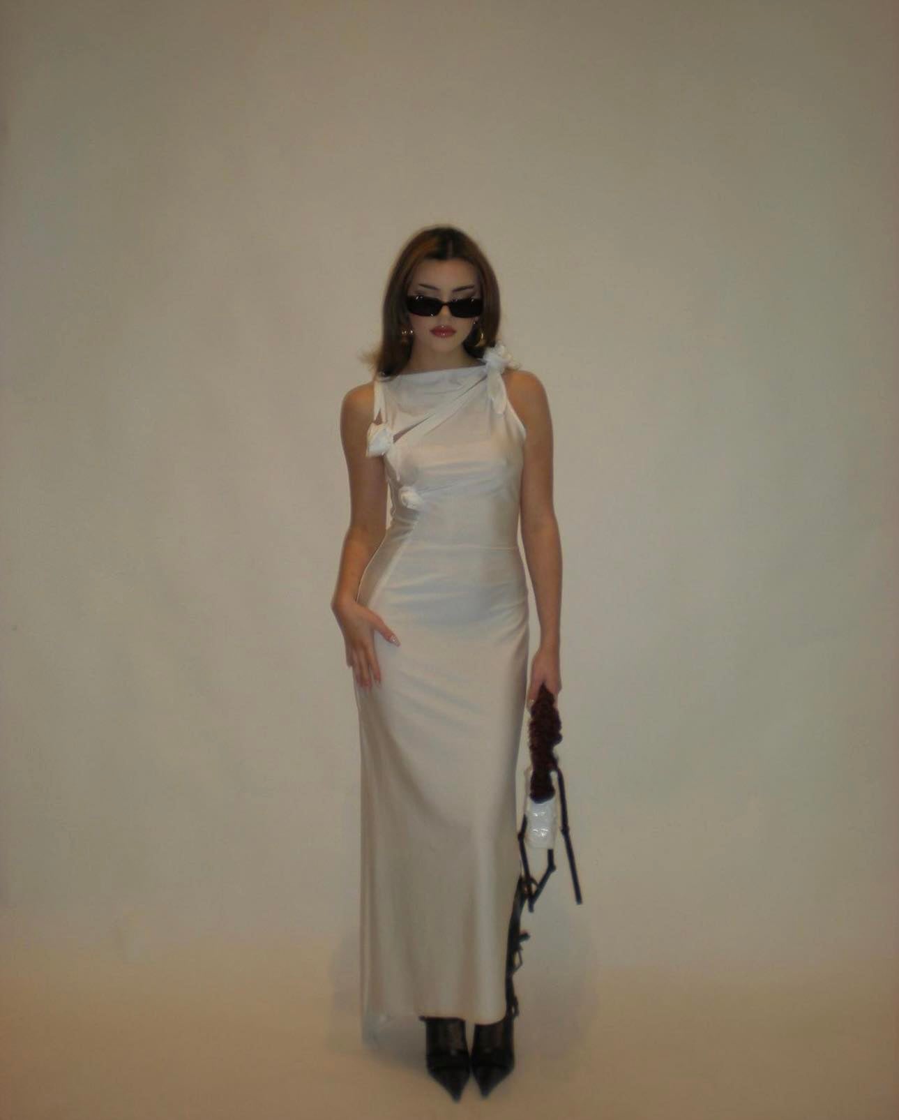 Coperni Asymmetric Flower Gown