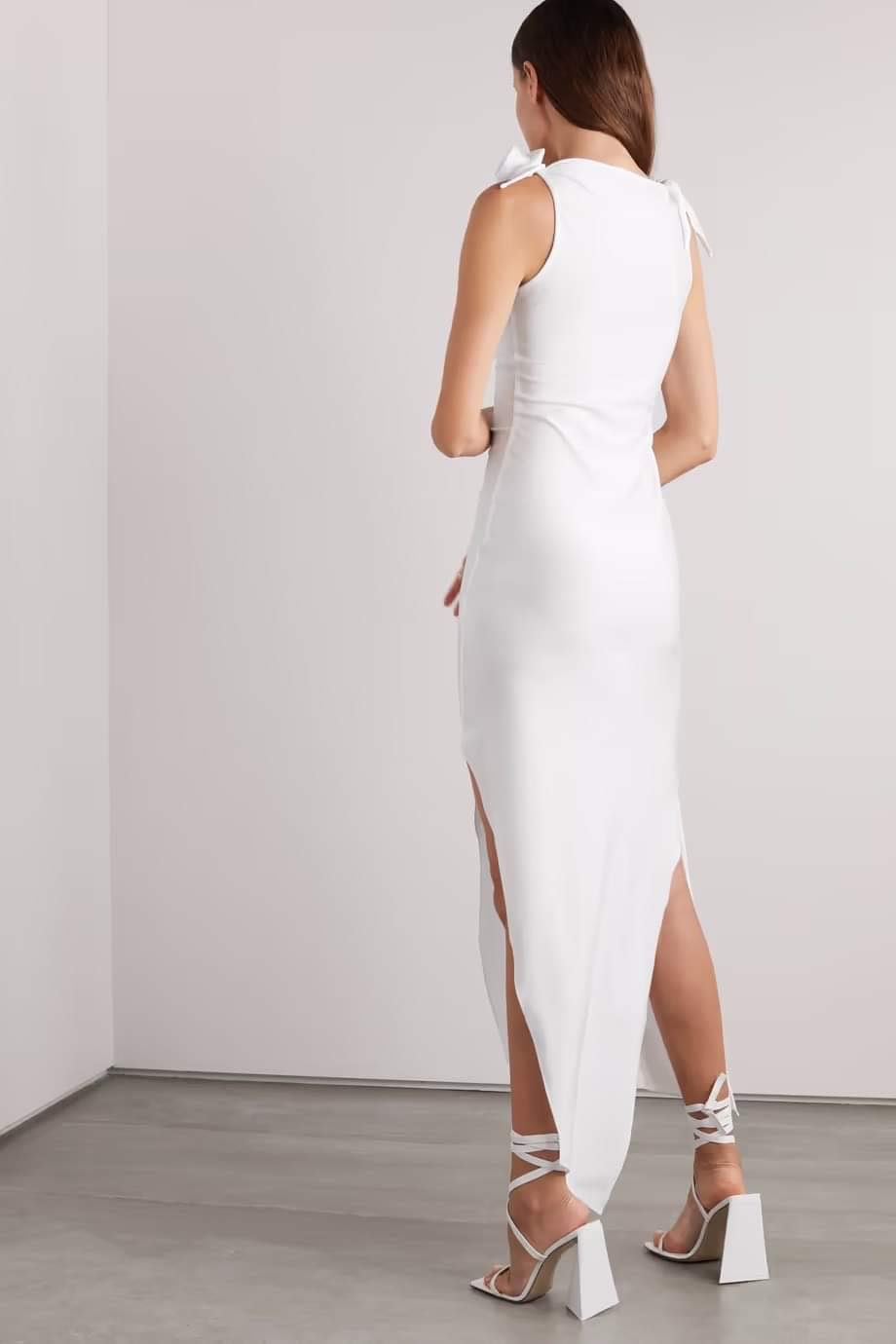 Coperni Asymmetric Flower Gown