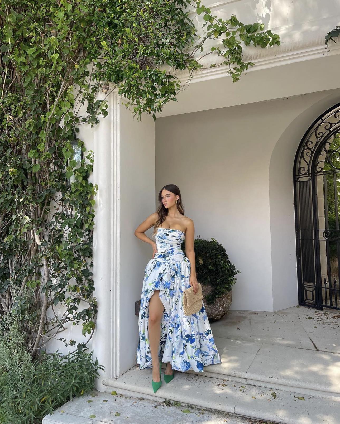 Aje. Violette Bubble Hem Maxi Dress