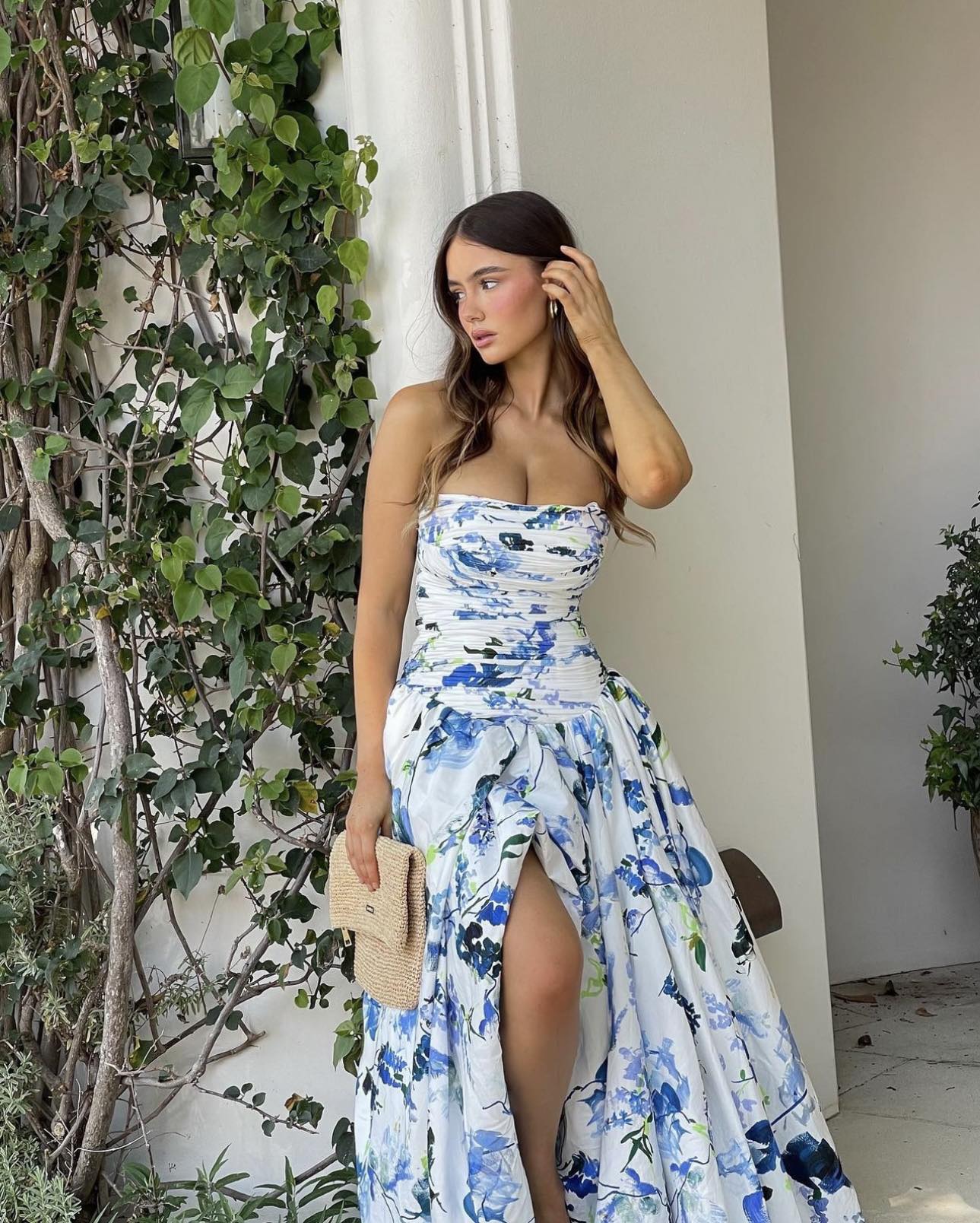 Aje. Violette Bubble Hem Maxi Dress