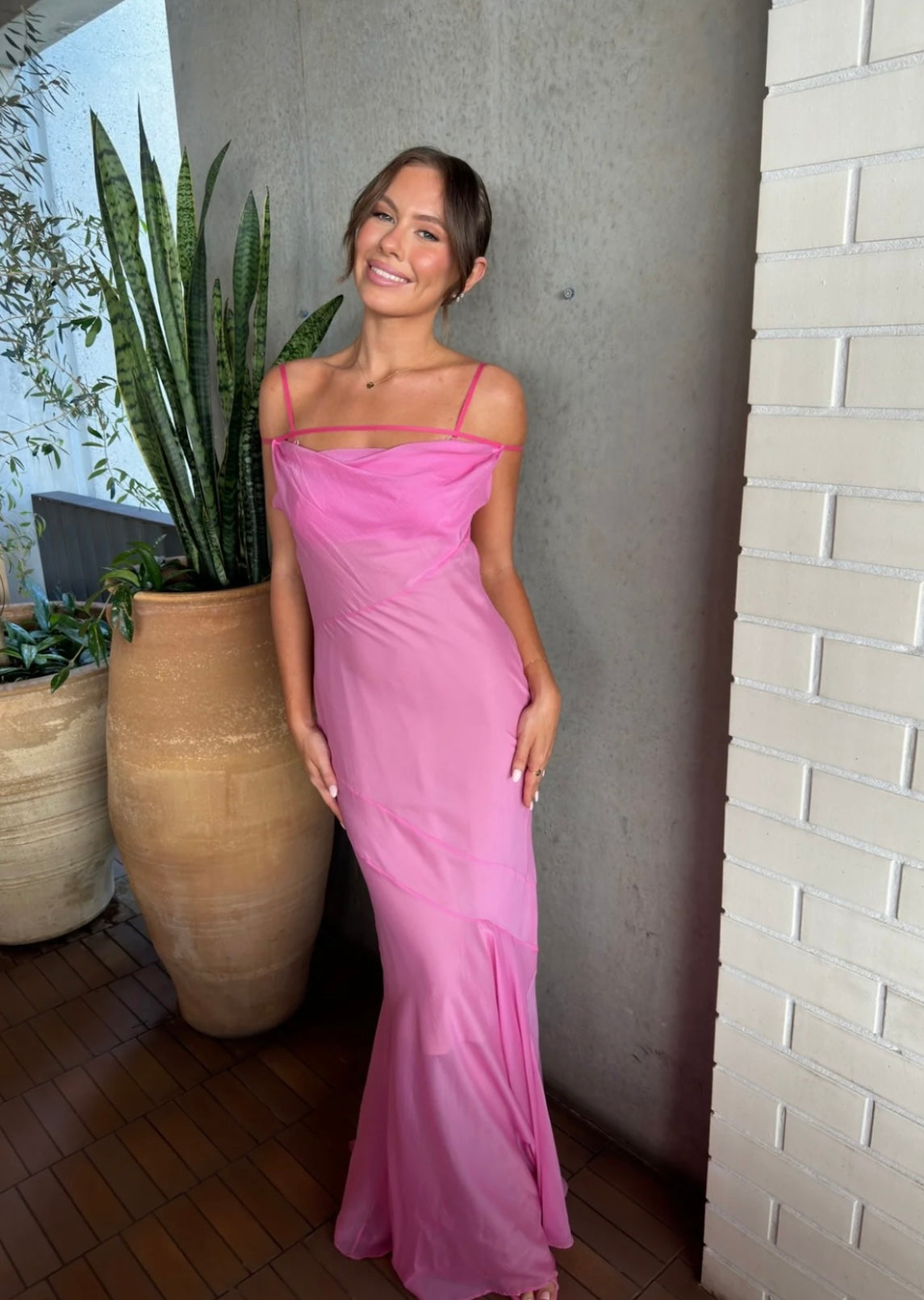 Jacquemus La Robe Draggiu Draped Maxi Dress