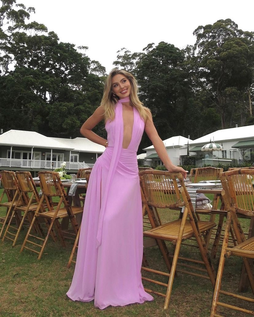 calia dress pink Hire CALIA COLLECTION Antonia Maxi Dress in Soft Pink SUSTAINABLY. The Dress Hire