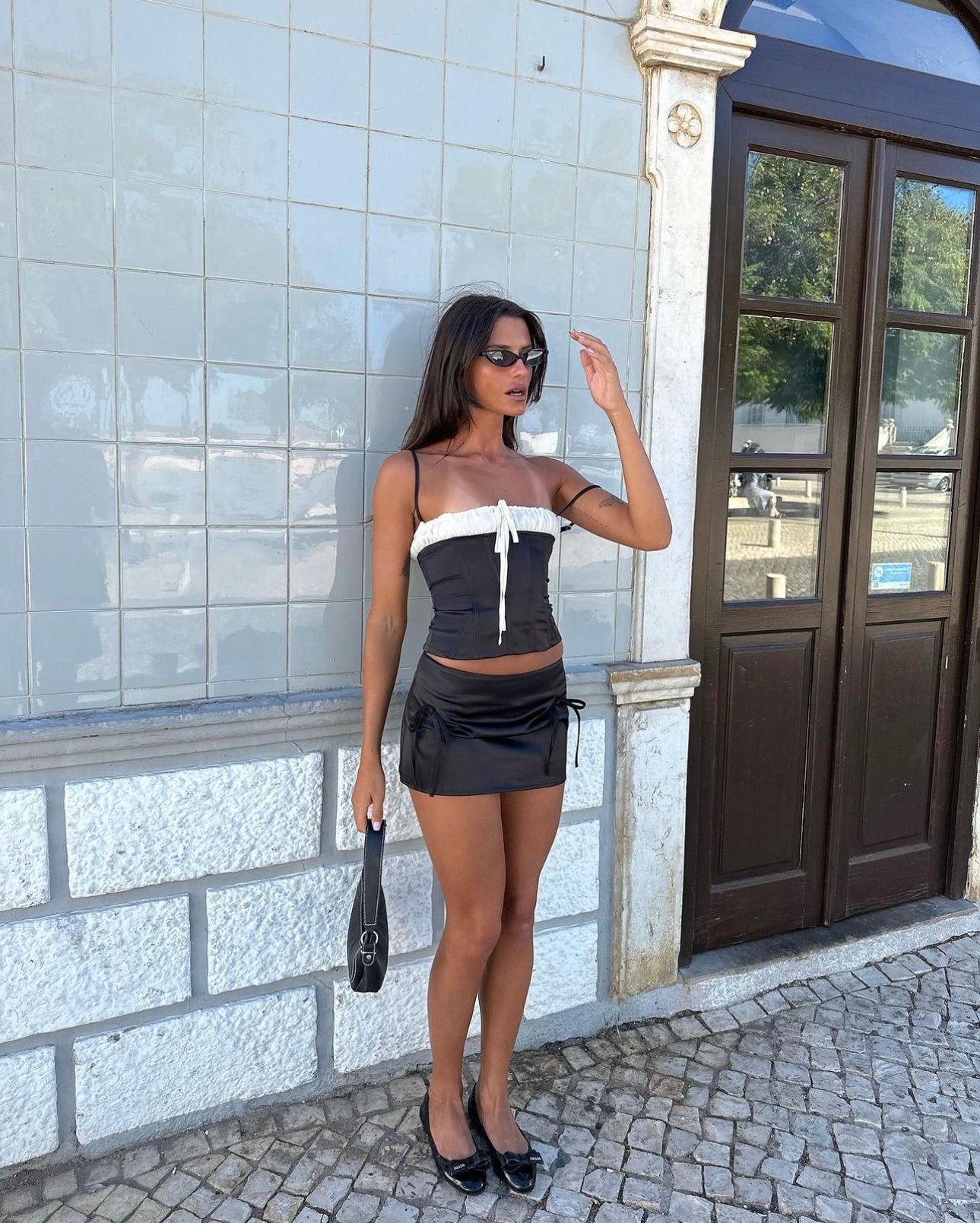 With Jéan Sylvie Corset Top + Serena Mini Skirt