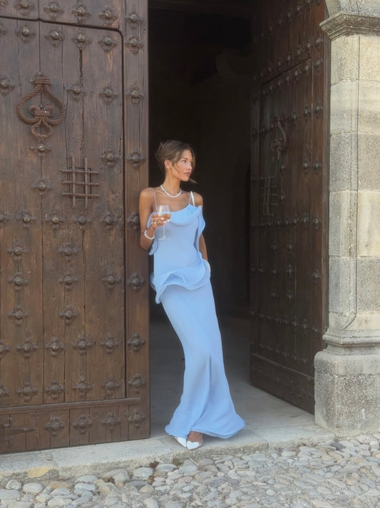 Selezza London Chiffon Maxi Dress