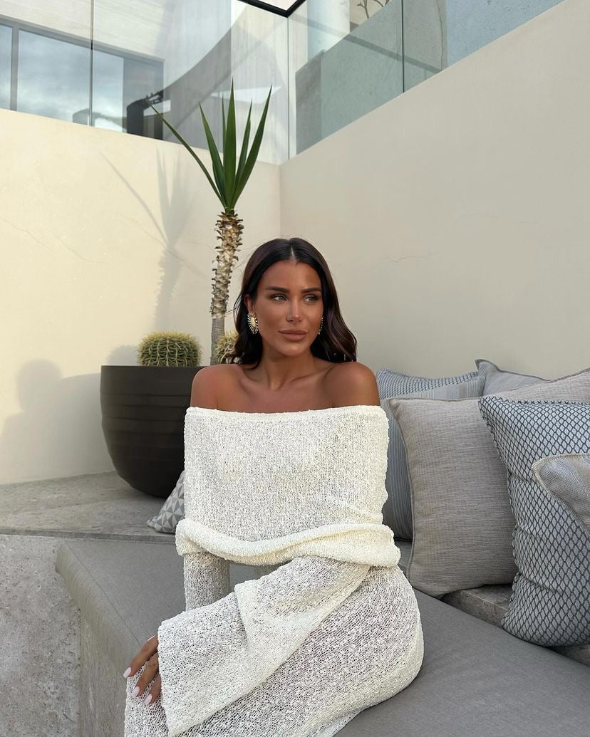 Meshki Marisol Boucle Maxi Dress