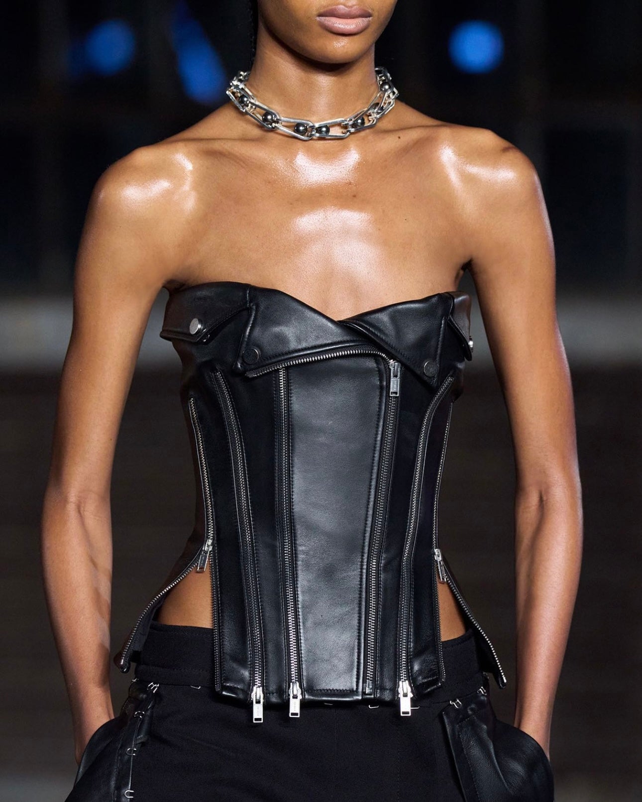Dion Lee Biker Zip Corset