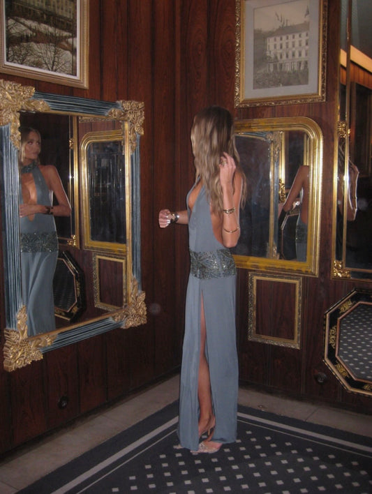 Jaded London Odara Hand Beaded Maxi Dress