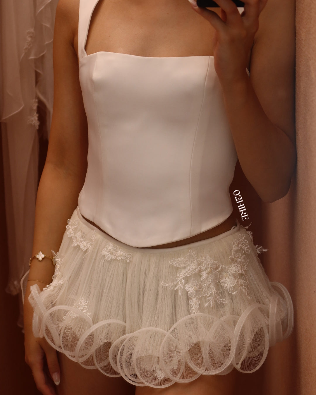 Onarin Fitted Corset Bustier + Ms. Tutu Mini Skirt