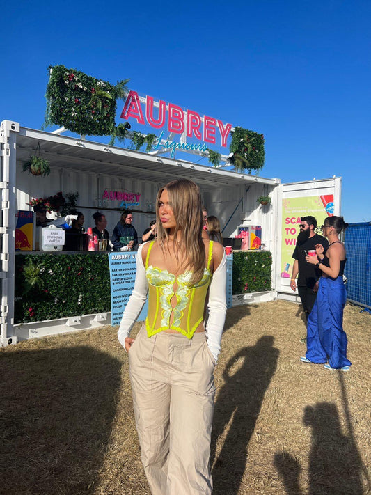 Savage x Fenty Perfect Poppies Lace Bustier