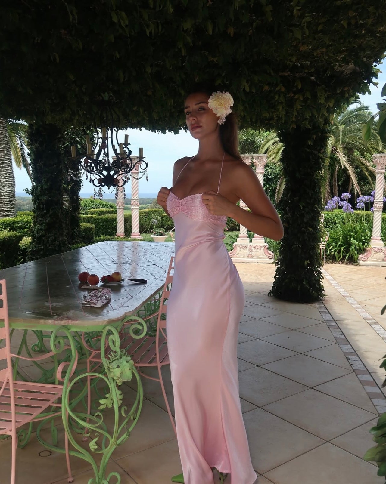 i am delilah dress pink Hire I AM DELILAH. Jade Maxi in Quartz Pink SUSTAINABLY. The Dress Hire