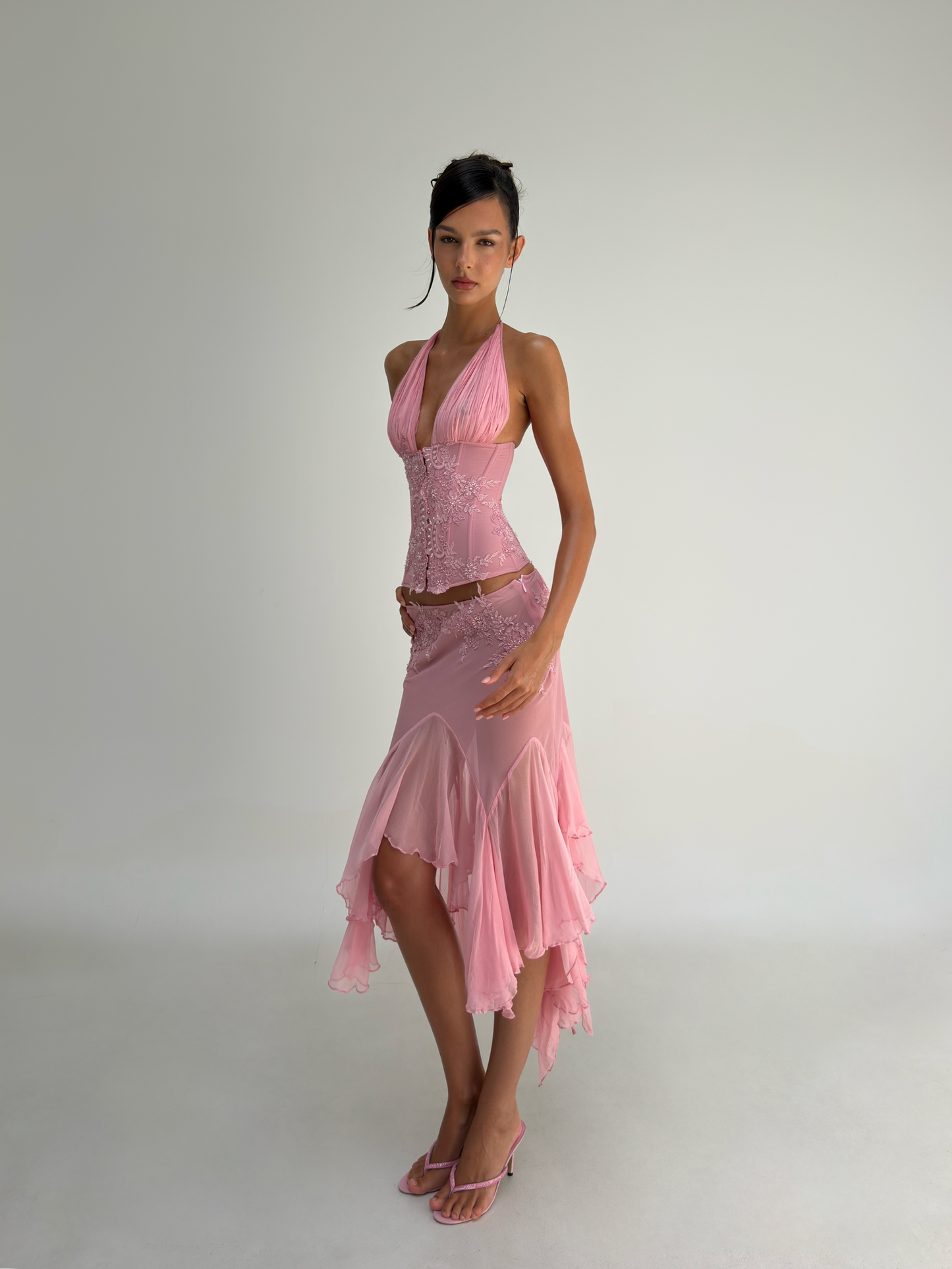 Mali Marea Rosabella Corset + Midi Skirt