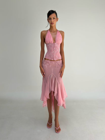 Mali Marea Rosabella Corset + Midi Skirt
