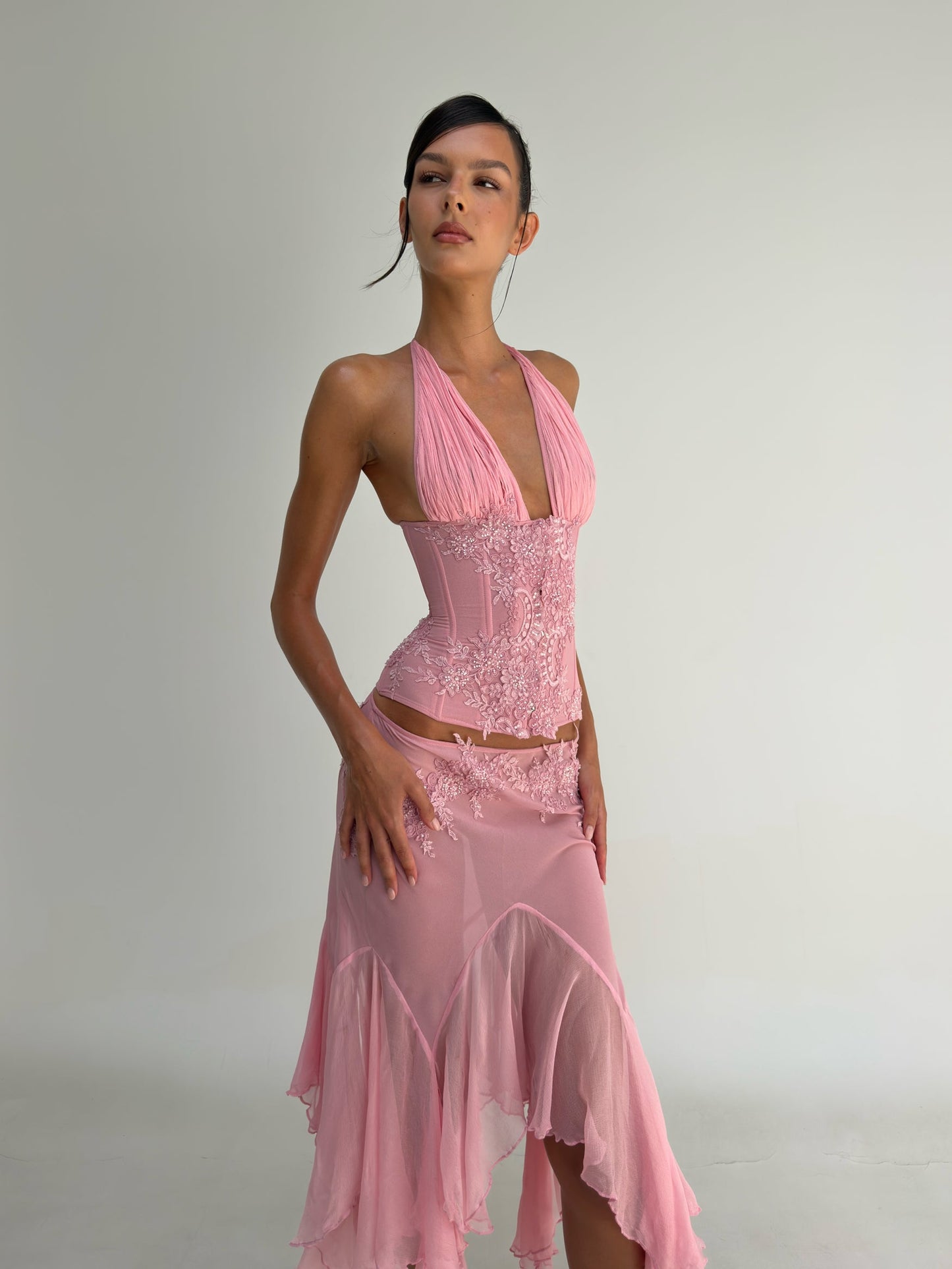 Mali Marea Rosabella Corset + Midi Skirt