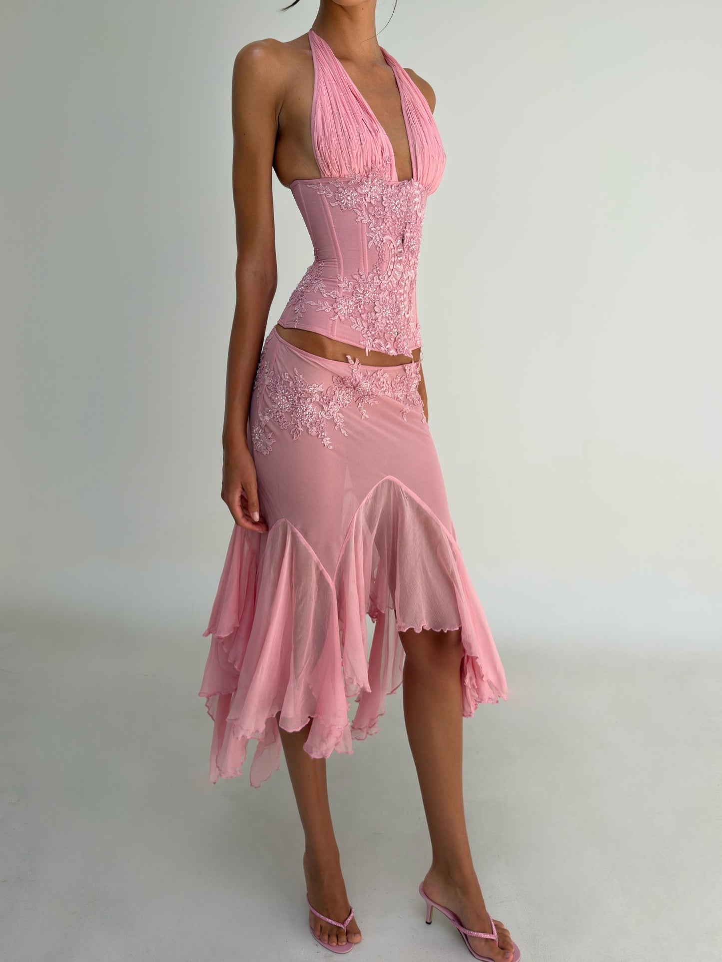Mali Marea Rosabella Corset + Midi Skirt