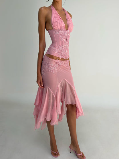 Mali Marea Rosabella Corset + Midi Skirt