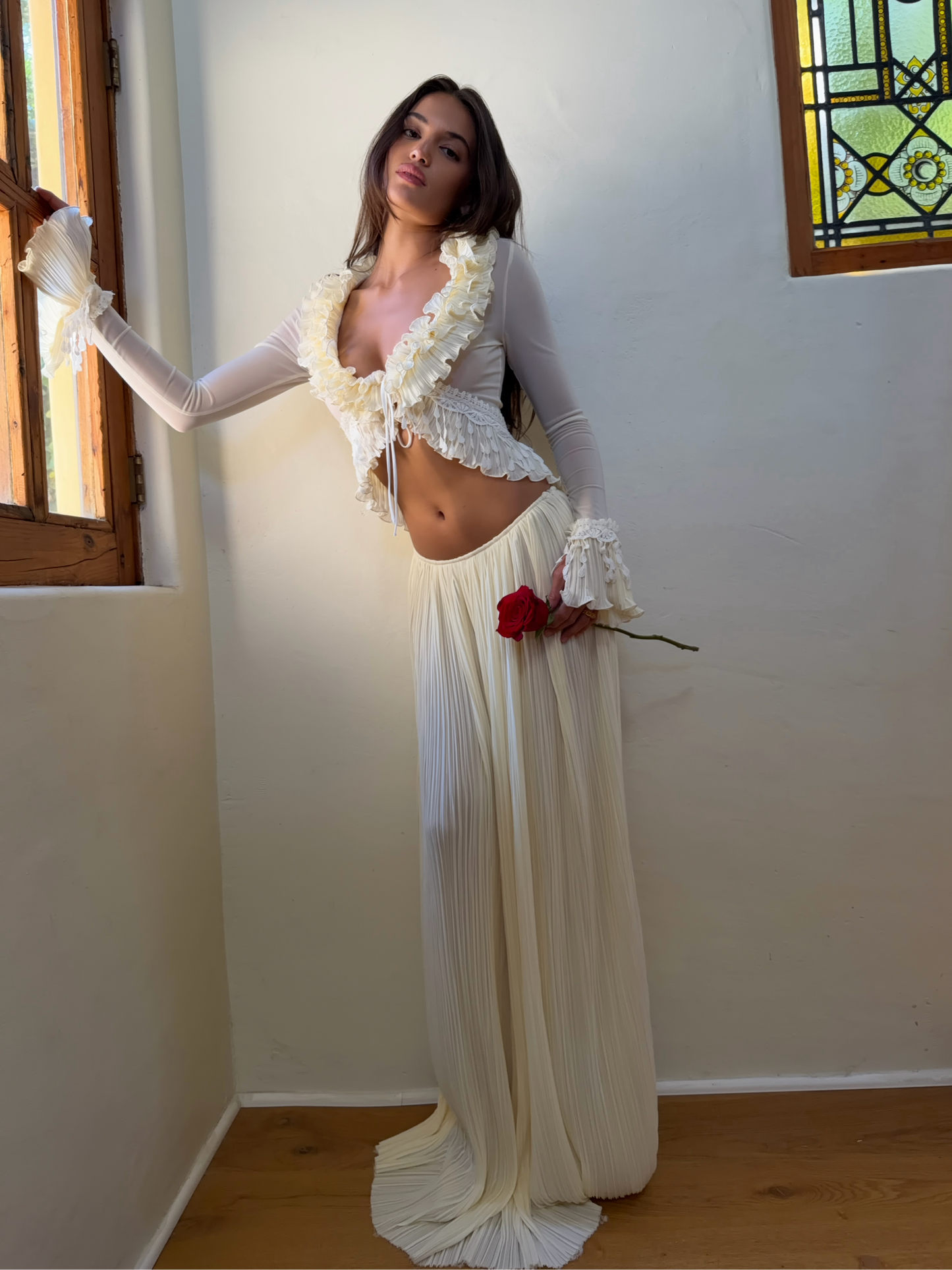 Mali Marea Belissima Long Sleeve Top + Maxi Skirt