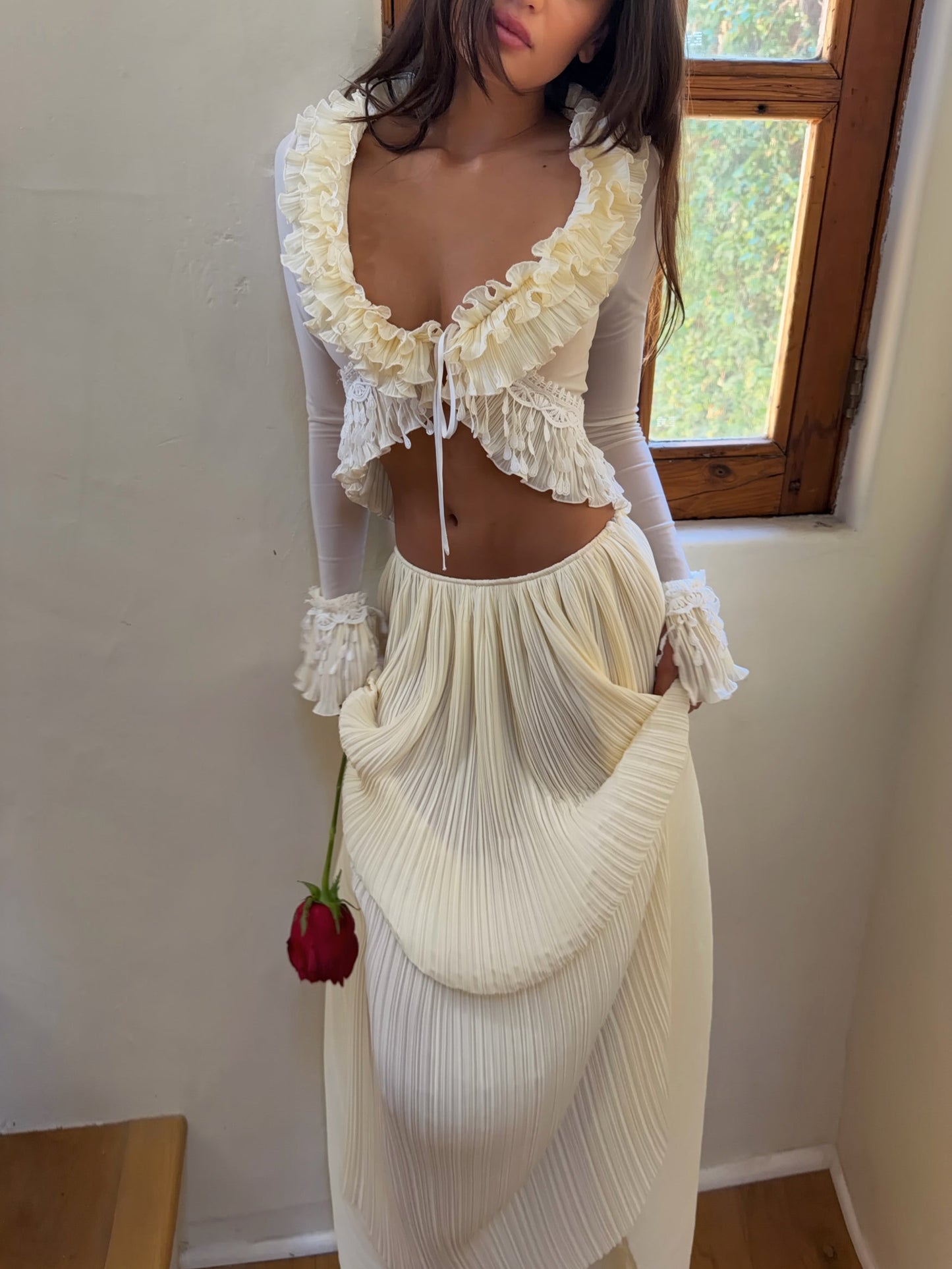 Mali Marea Belissima Long Sleeve Top + Maxi Skirt