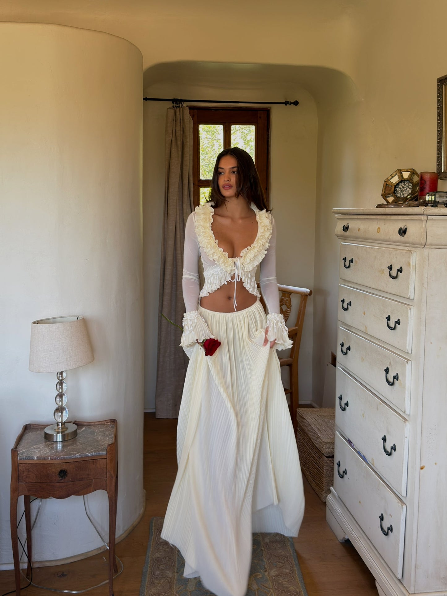 Mali Marea Belissima Long Sleeve Top + Maxi Skirt