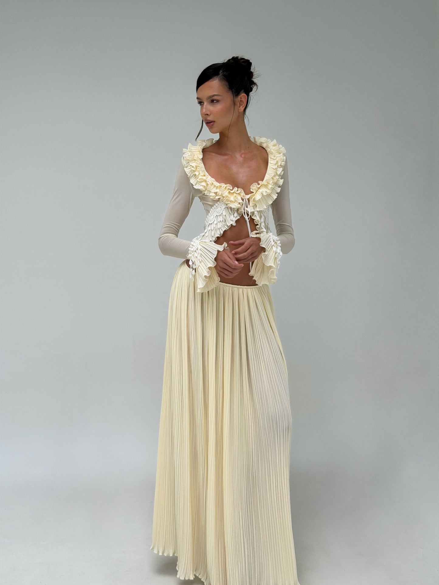 Mali Marea Belissima Long Sleeve Top + Maxi Skirt