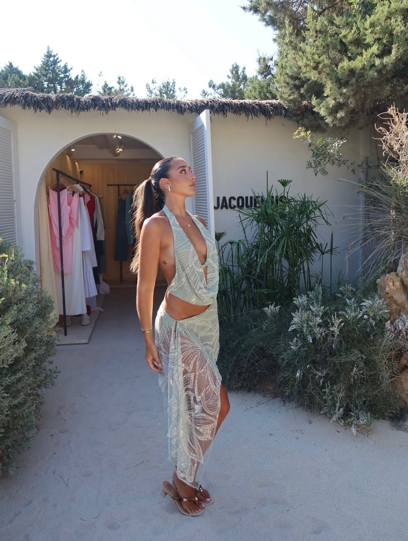 Into Gaia Embellished Top + Skirt