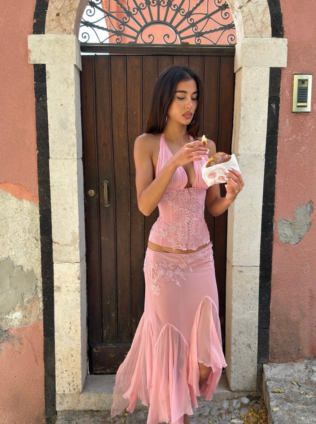 Mali Marea Rosabella Corset + Midi Skirt