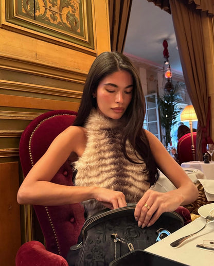 Fancì Club White Claw Halterneck Top + Isla Mini Shorts