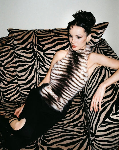 Fancì Club White Claw Halterneck Top + Isla Mini Shorts