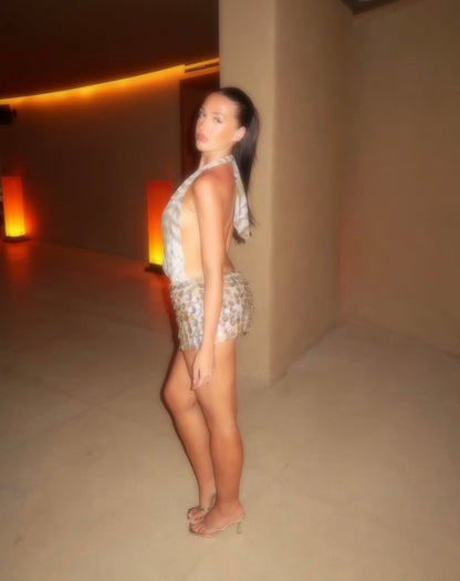 Jaded London Syrienna Backless Mini Dress