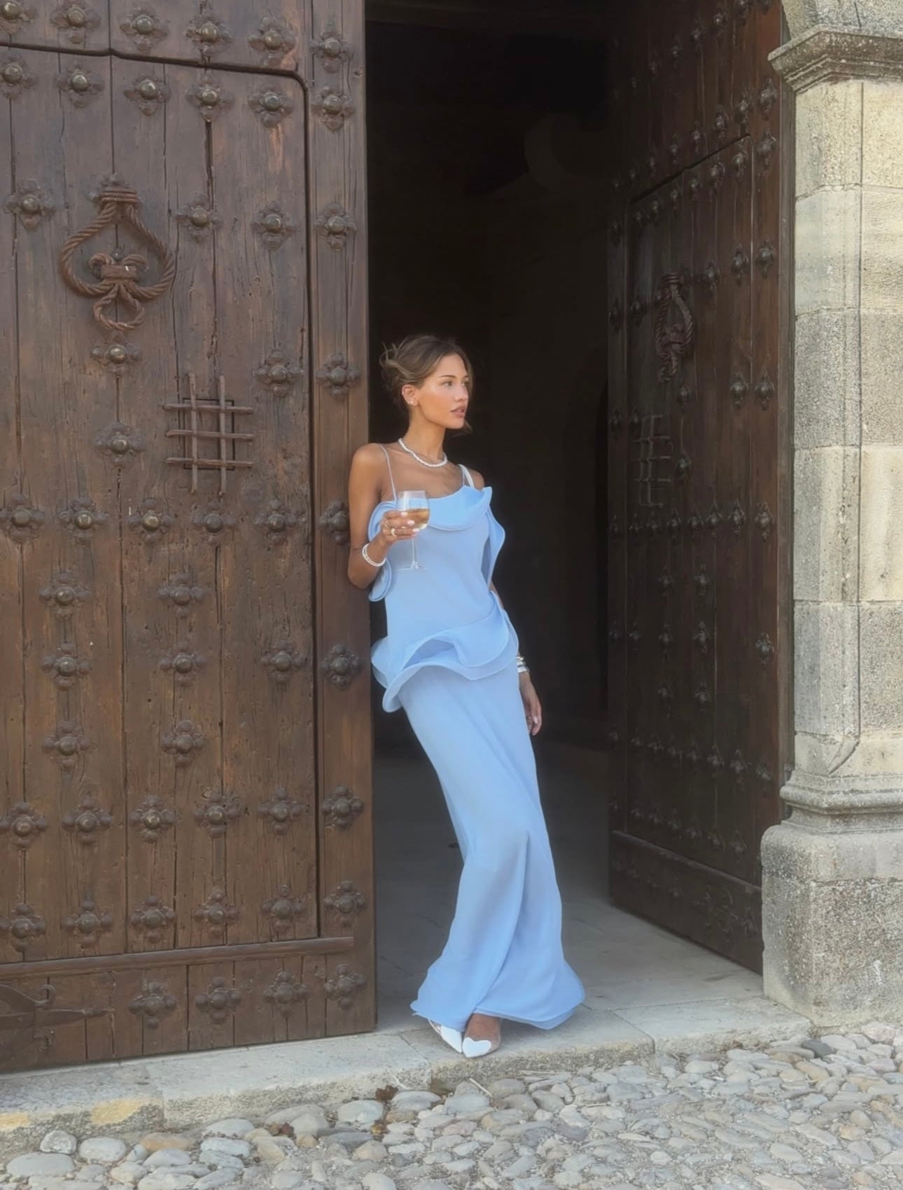 Selezza London Chiffon Maxi Dress