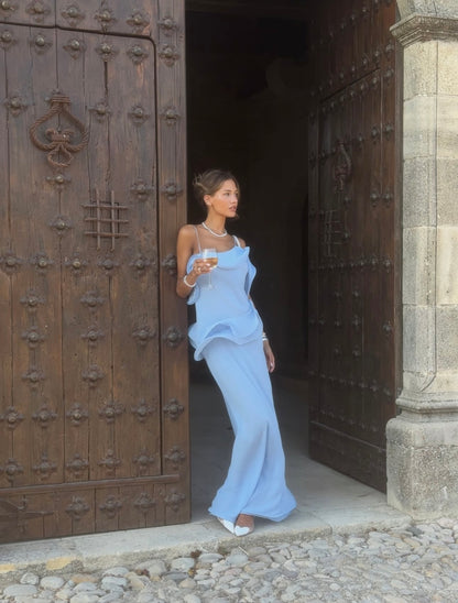 Selezza London Chiffon Maxi Dress