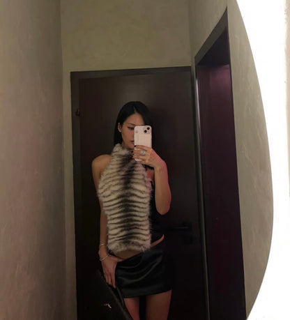 Fancì Club White Claw Halterneck Top + Isla Mini Shorts