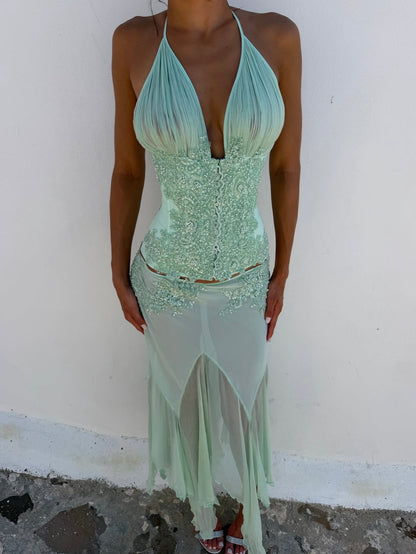 Mali Marea Rosabella Corset + Midi Skirt