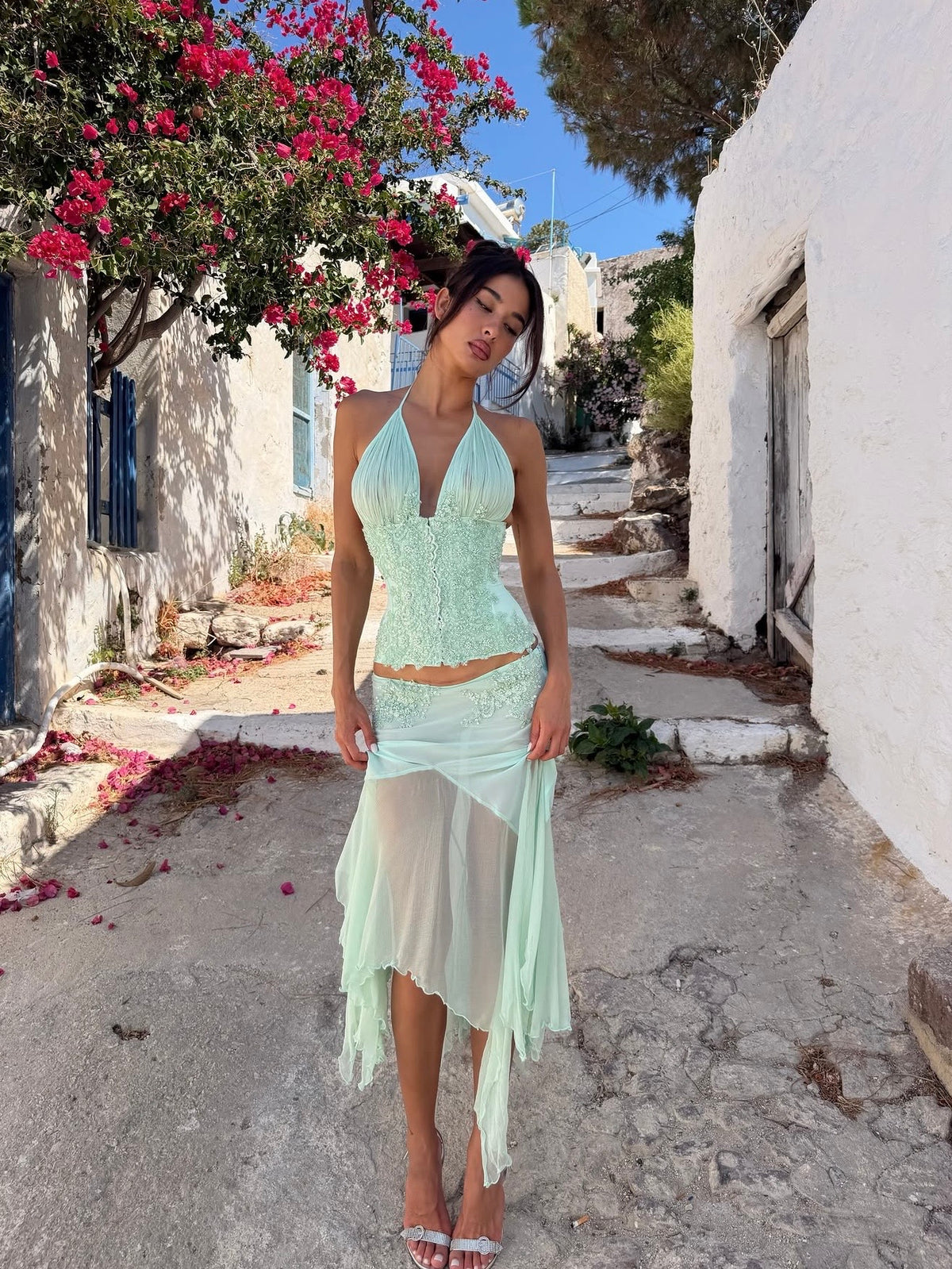 Mali Marea Rosabella Corset + Midi Skirt