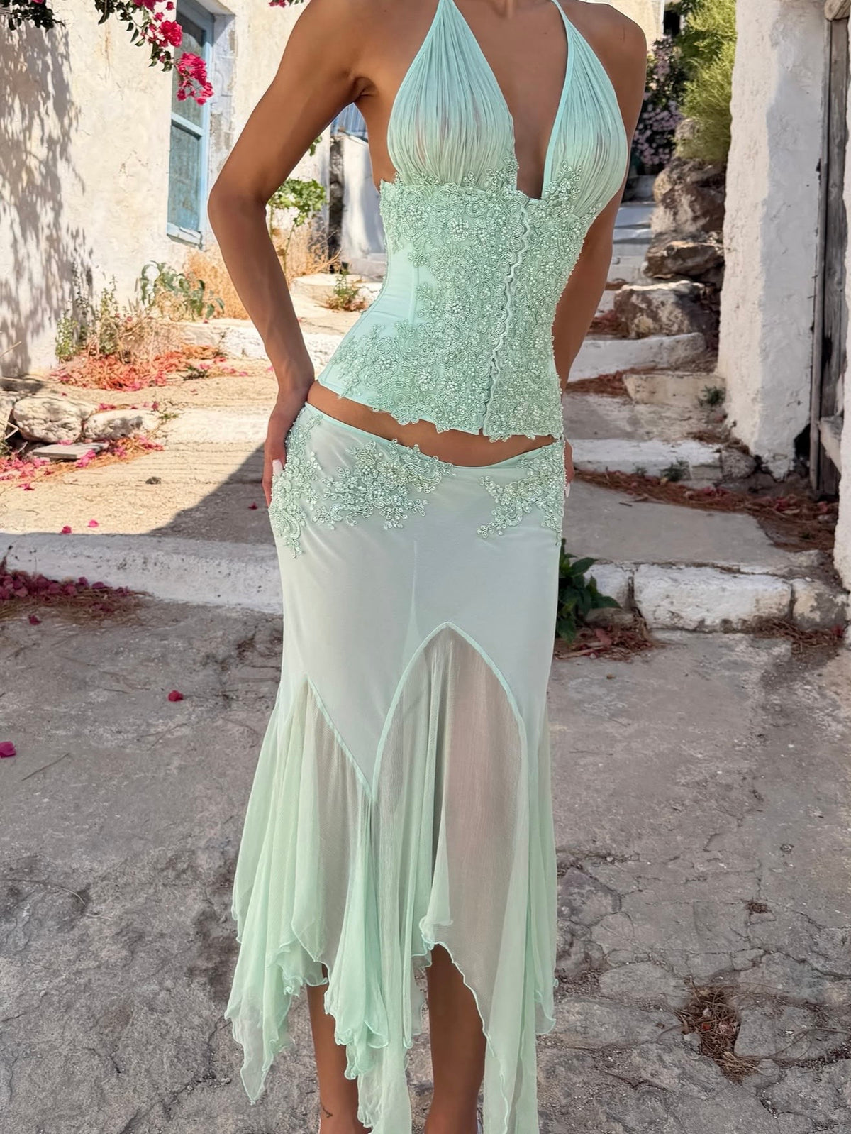 Mali Marea Rosabella Corset + Midi Skirt
