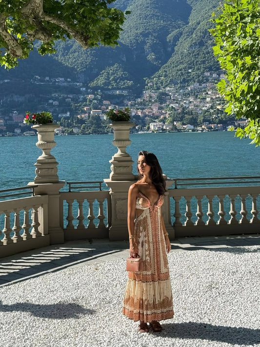 Zimmermann Maxine Plunge Maxi Dress