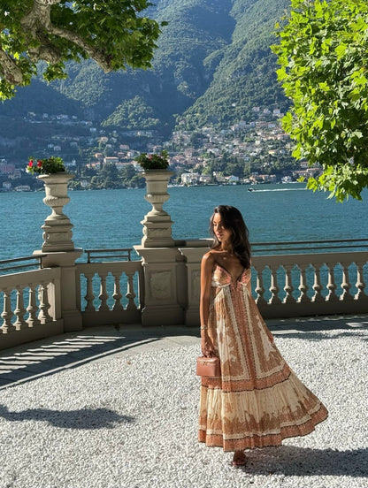 Zimmermann Maxine Plunge Maxi Dress
