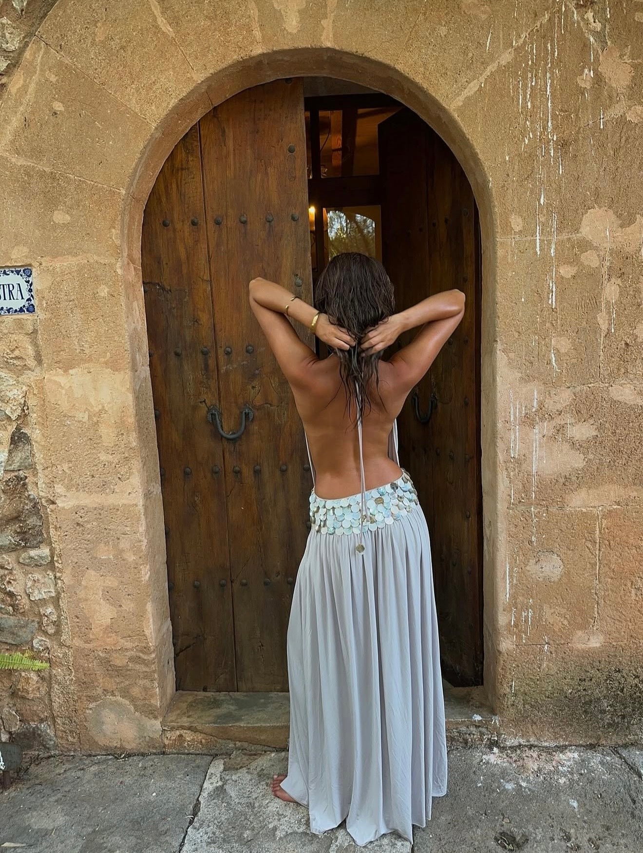 Jaded London Oryx Maxi Dress with Shells