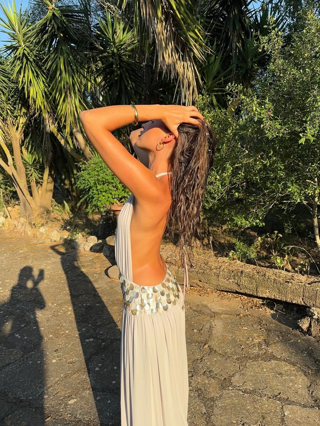 Jaded London Oryx Maxi Dress with Shells