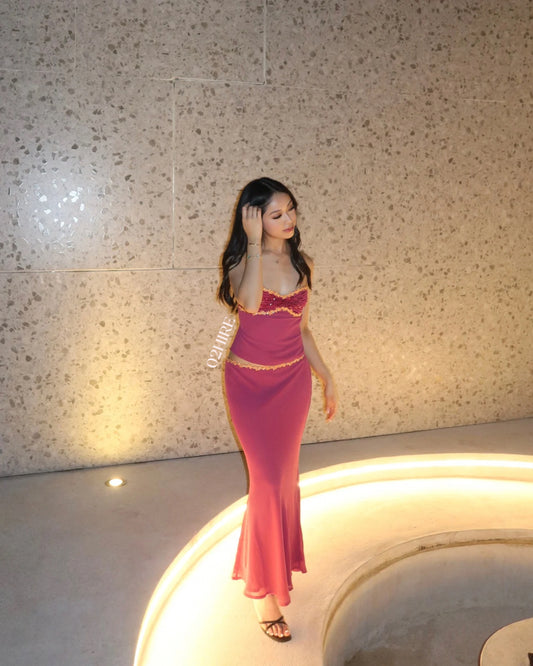 I AM DELILAH Jemima Halter + Midi Skirt