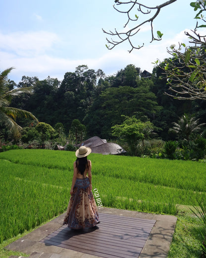 Zimmermann Ascension Plunge Halter Maxi Dress