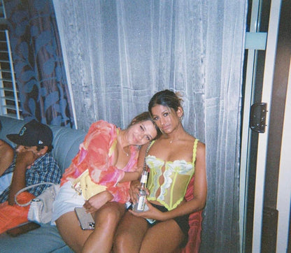 Savage x Fenty Perfect Poppies Lace Bustier